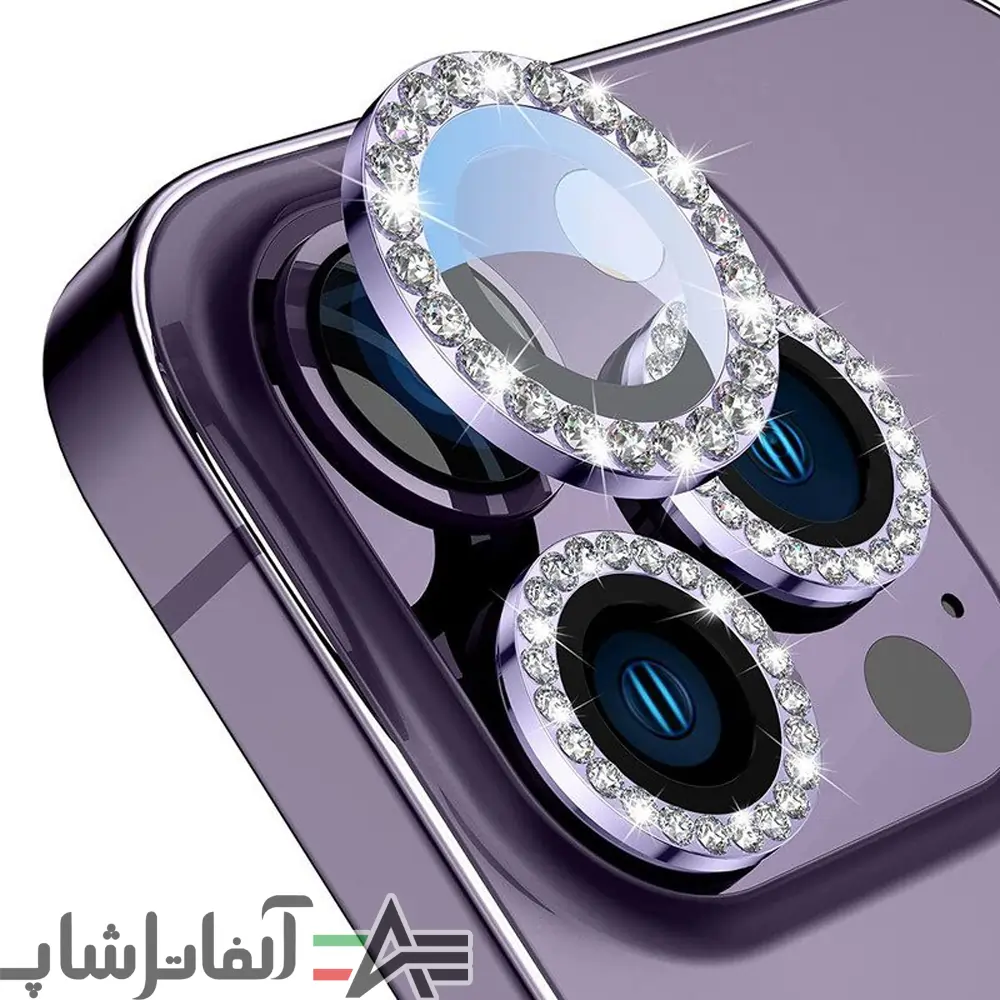 Camera Protector Dimond Iphone 14 Pro محافظ لنز دوربین نگین دار IPhone 14 Pro - Image 1
