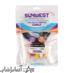 کابل 3 به 3 Sunwest AV RCA 1.5m - Image 3