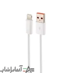 کابل لایتنینگ فست شارژ 25 وات الدینیو LS901 طول 1 متر